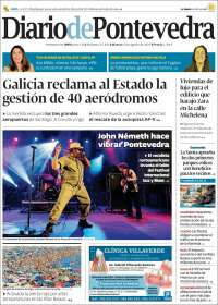 Portada de Diario de Pontevedra (Espagne)
