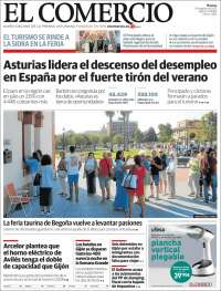 Portada de El Comercio - Gijón (España)