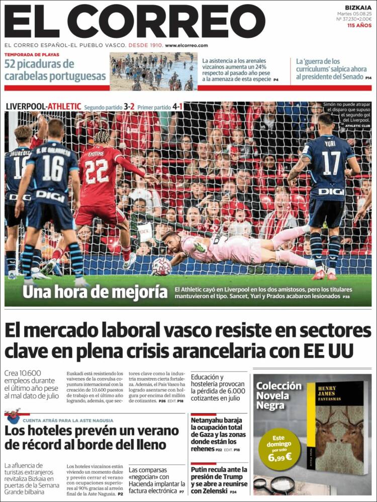 Portada de El Correo (Spain)