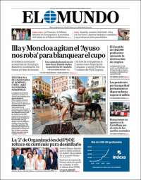 Portada de El Mundo (España)