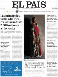 Portada de El País (España)