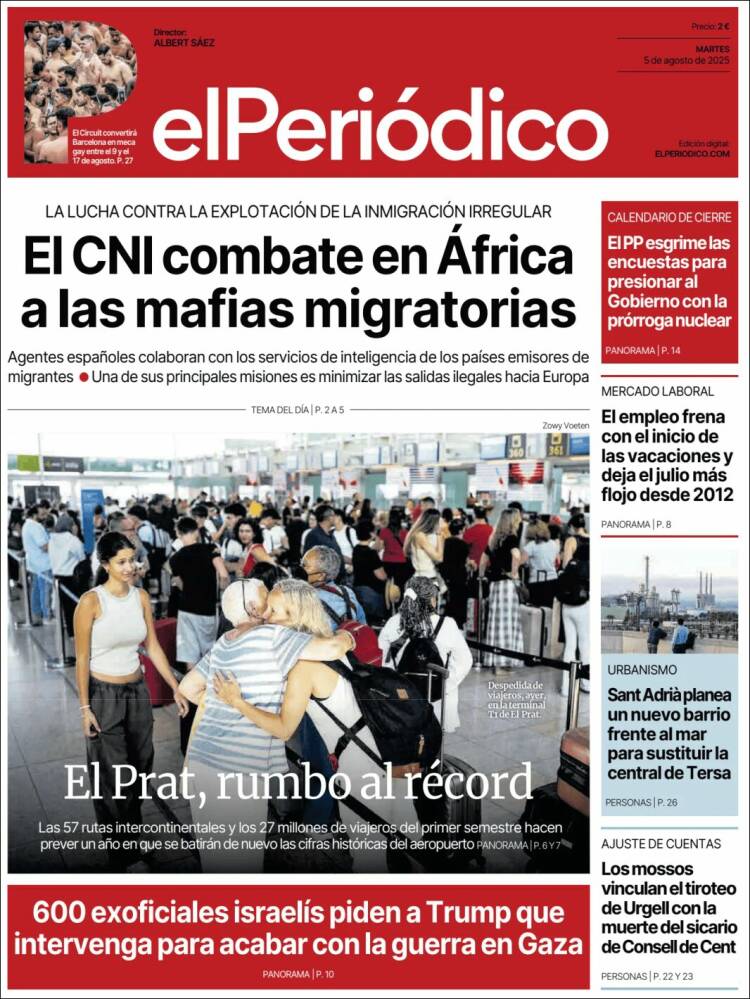 Portada de El Periódico (Spain)