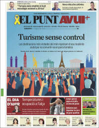 Portada de El Punt Avui - Girona (Spain)