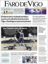 Portada de Faro de Vigo (Espagne)