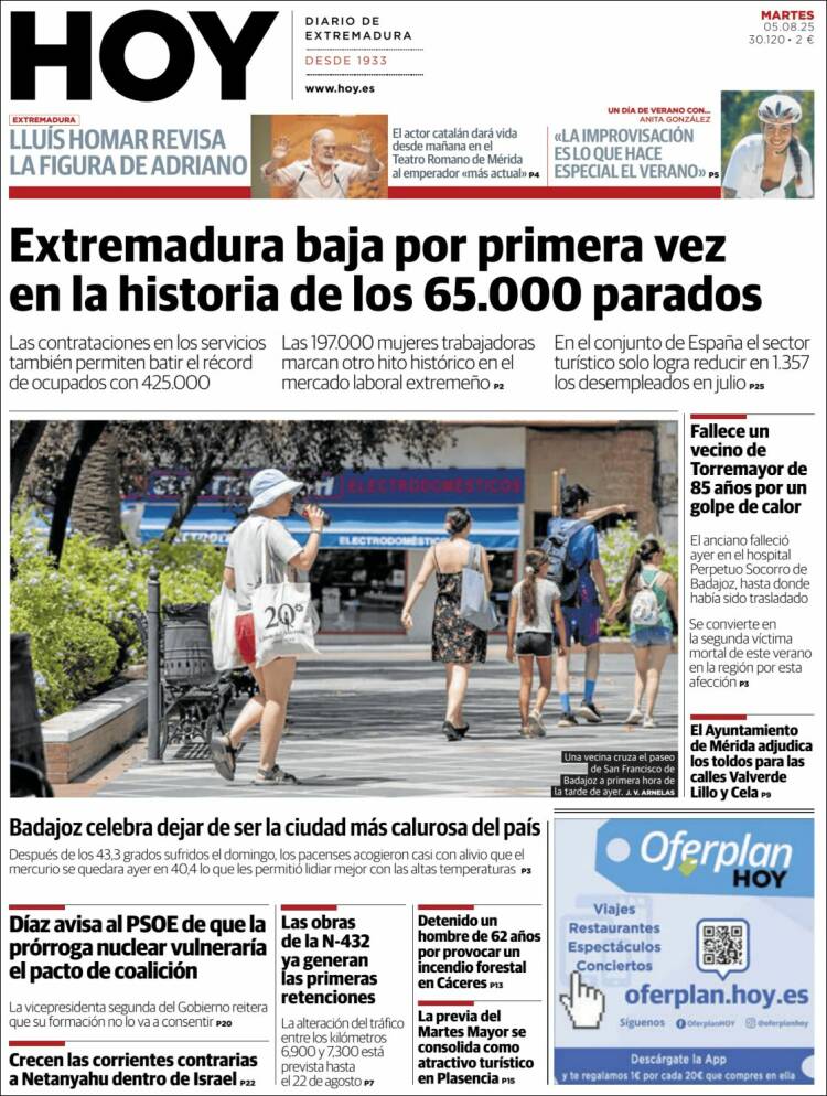 Portada de Hoy - Caceres (Spain)
