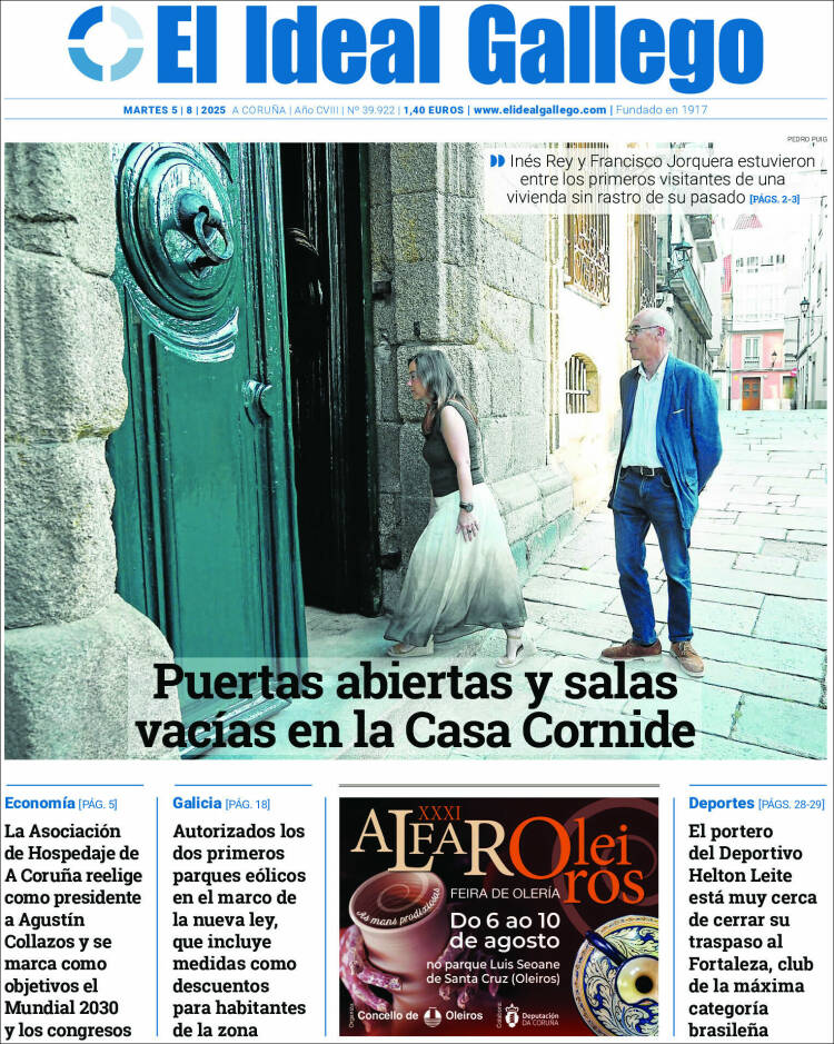 Portada de El Ideal Gallego (Espagne)