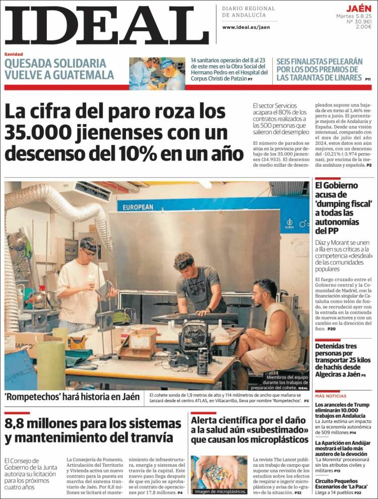 Portada de El Ideal de Jaén (España)
