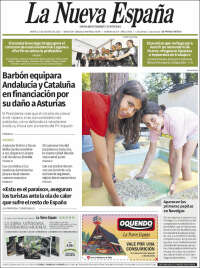 Portada de La Nueva España (España)