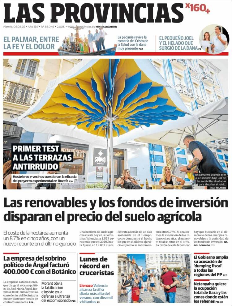 Portada de Las Provincias (Spain)