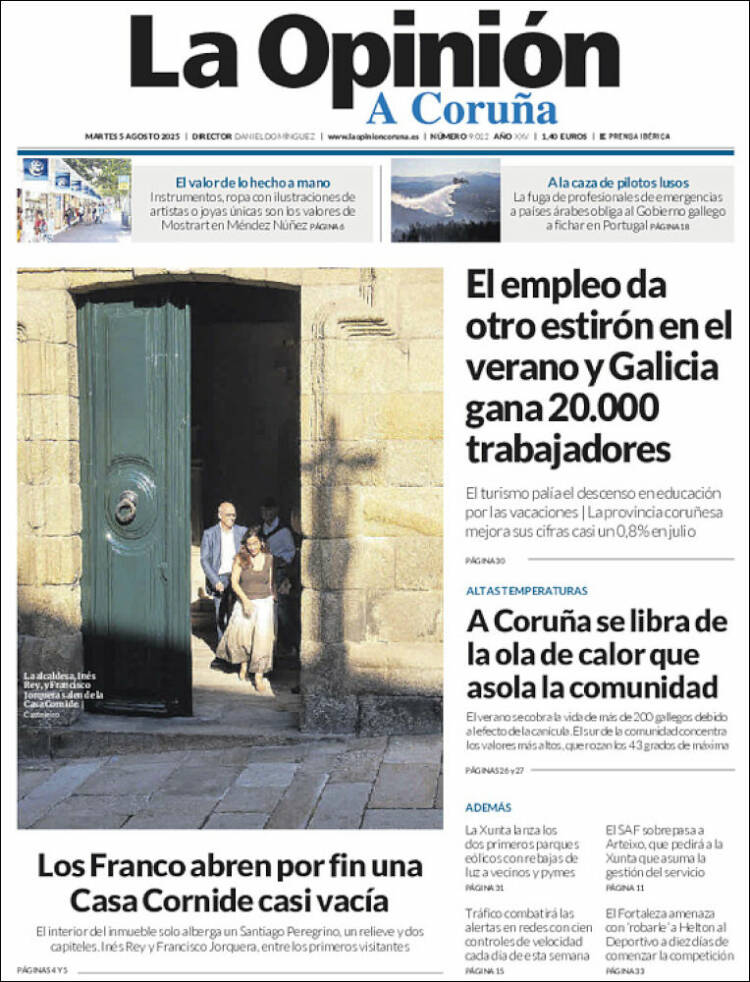 Portada de La Opinión de A Coruña (Spain)