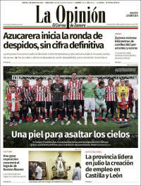 Portada de La Opinión - El Correo de Zamora (Spain)
