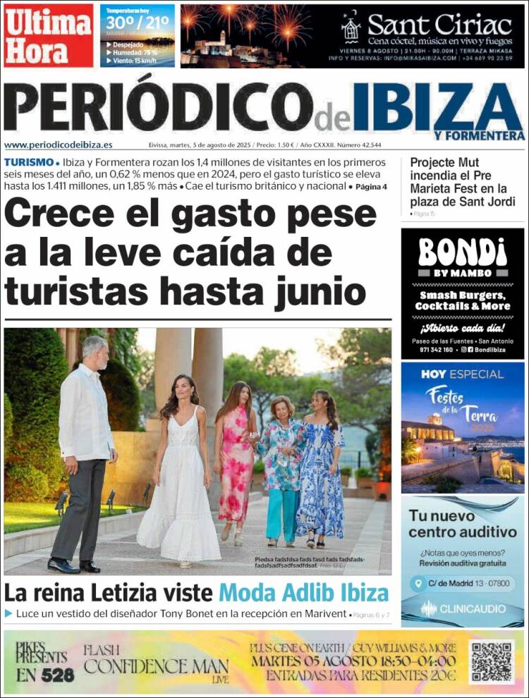 Portada de Periódico de Ibiza (Spain)