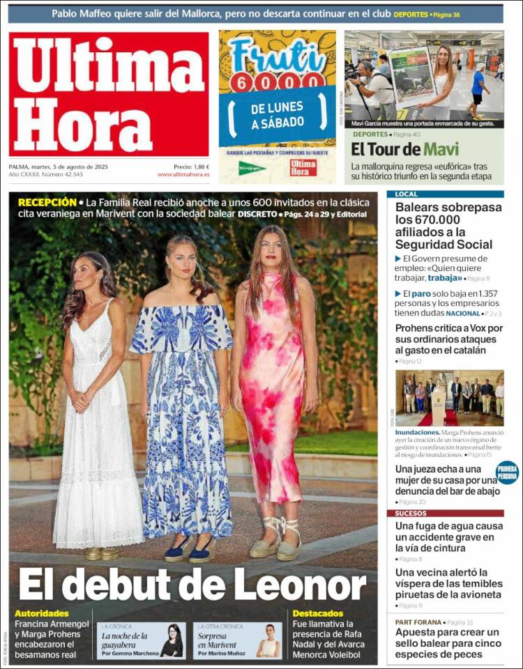 Portada de Última Hora (Spain)