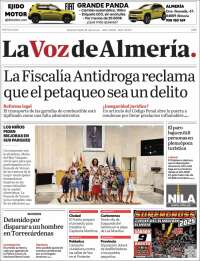 Portada de La Voz de Almería (Spain)