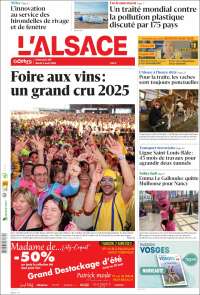 Portada de Journal L'Alsace (France)