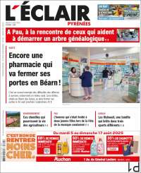 Portada de L'Eclair des Pyrénées (France)