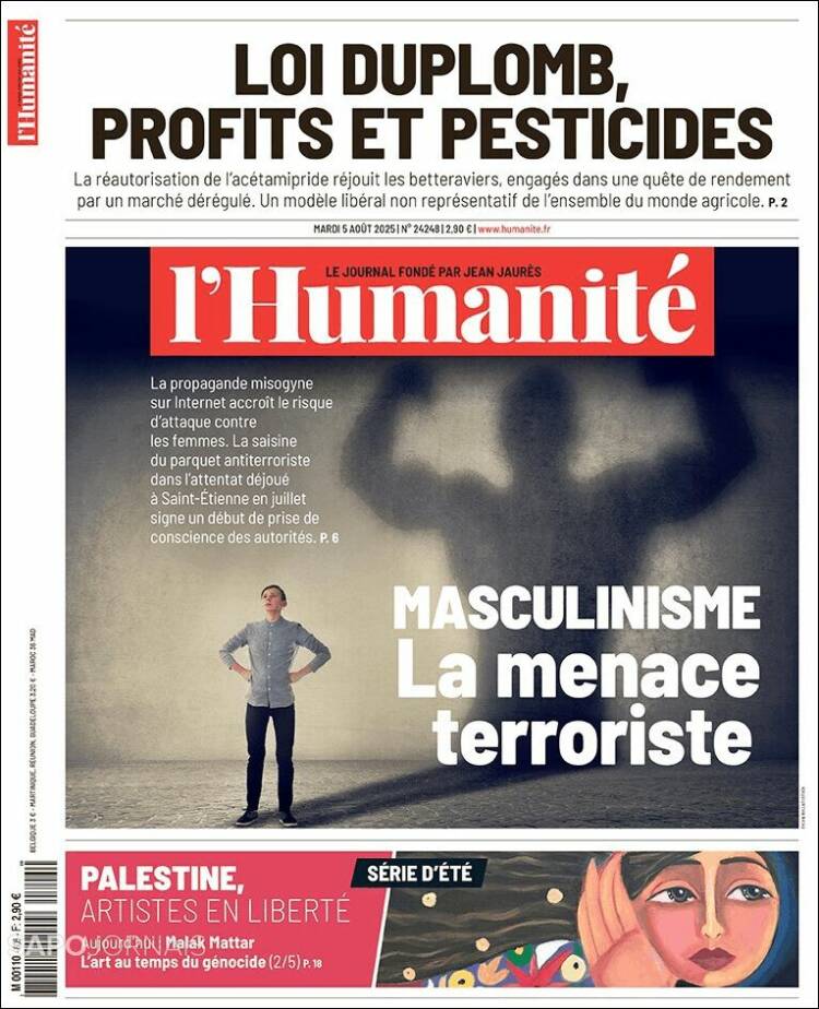 Portada de l'Humanite (Francia)