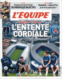 Portada de L'Equipe (Francia)