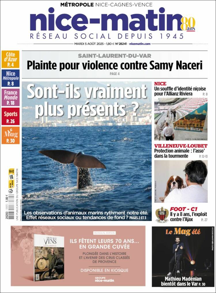 Portada de Nice-Matin (France)