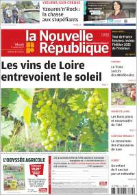Portada de La Nouvelle Republique (France)