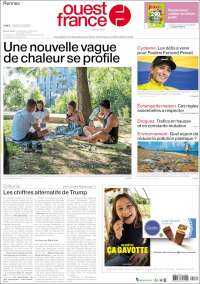 Portada de Ouest France (France)