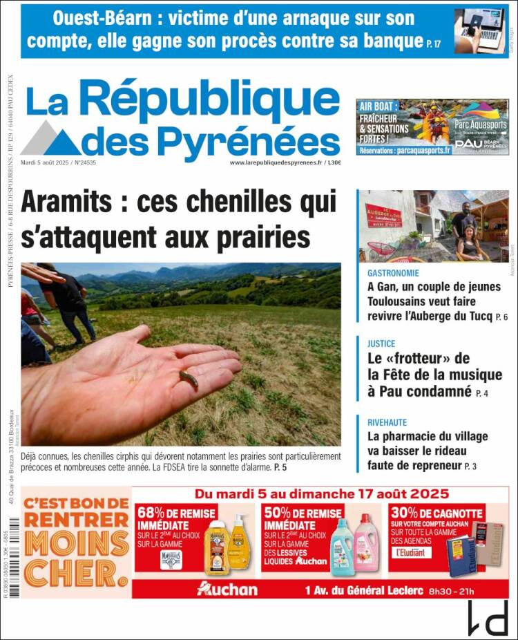 Portada de La République des Pyrénées (France)