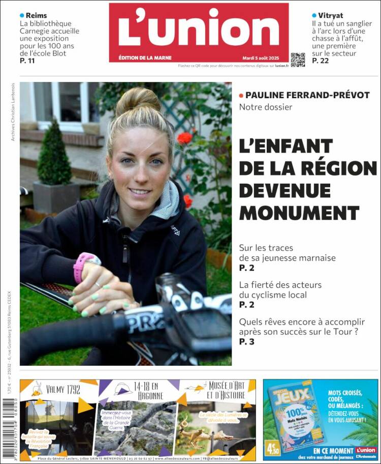 Portada de L'Union (Francia)