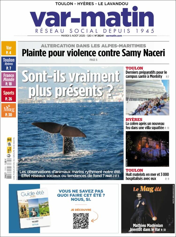 Portada de Var-Matin (France)