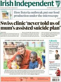 Portada de Irish Independent (Irlande)
