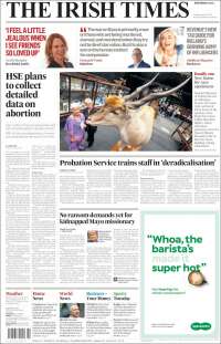 Portada de Irish Times (Irlande)