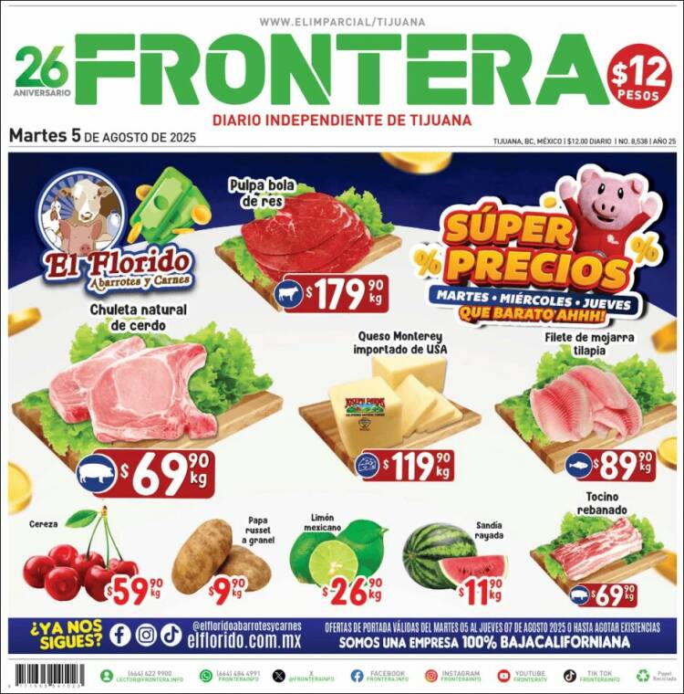 Portada de Frontera (México)