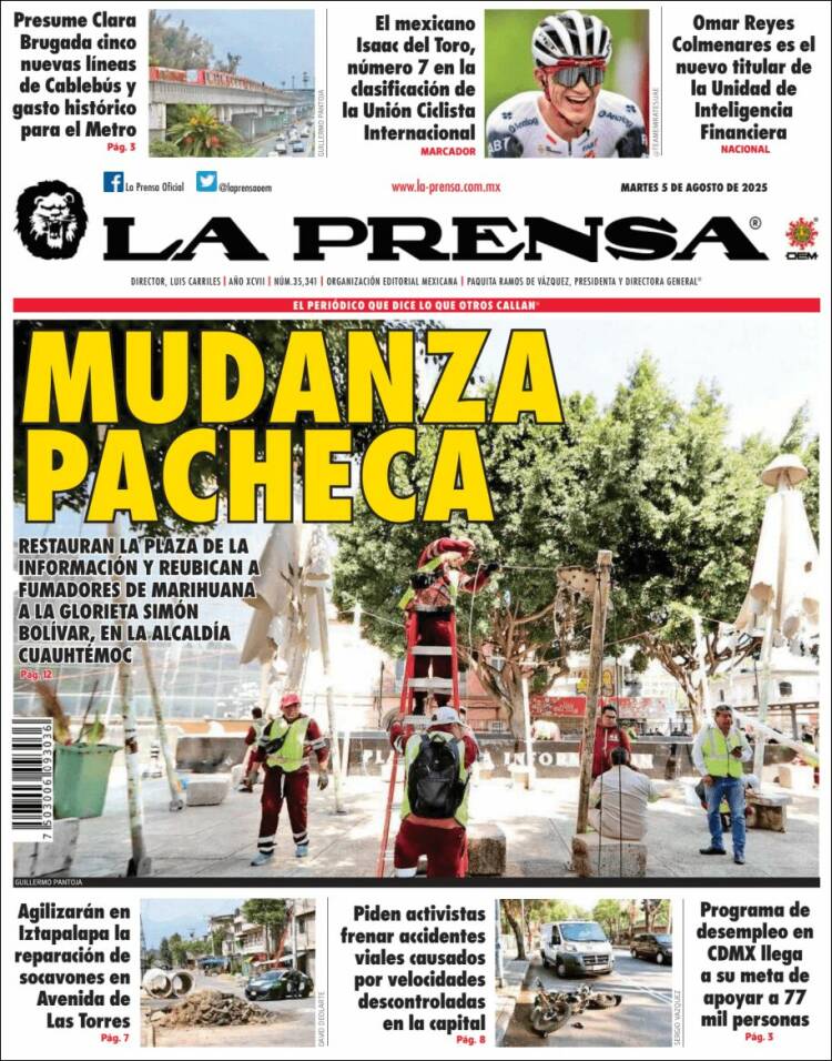 Portada de La Prensa (México)