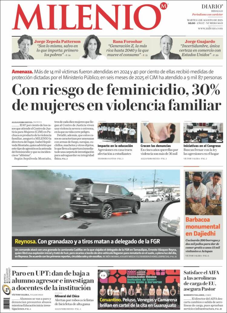 Portada de Milenio de Hidalgo (Mexique)