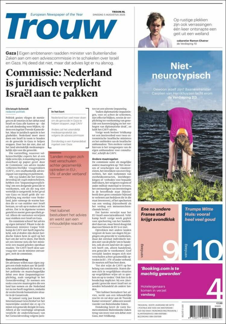 Portada de Trouw (Netherlands)