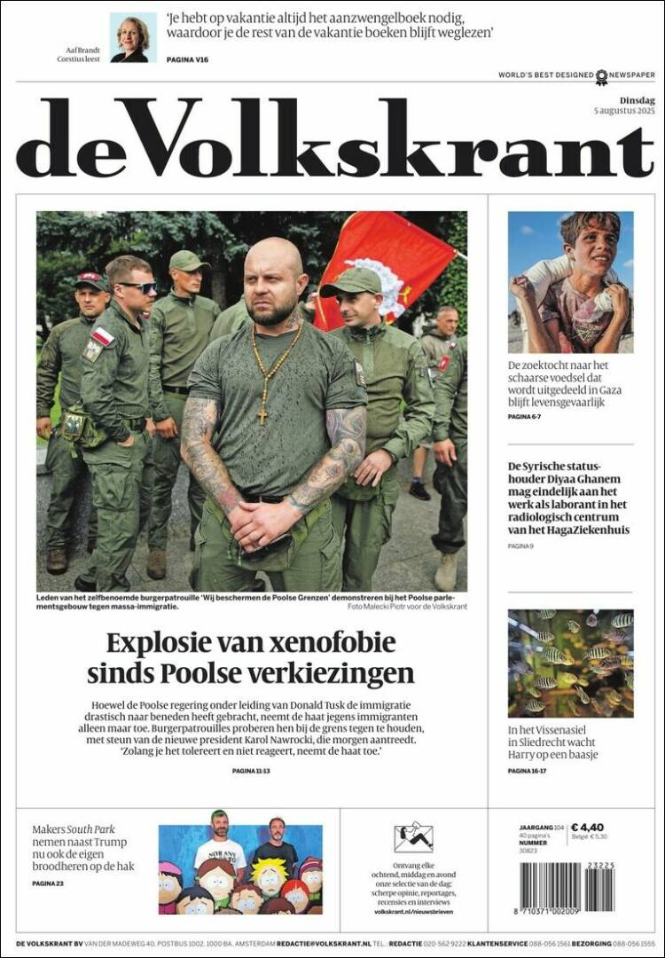 Portada de De Volkskrant (Netherlands)