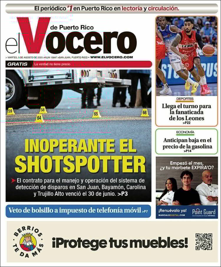 Portada de Vocero (Puerto Rico)