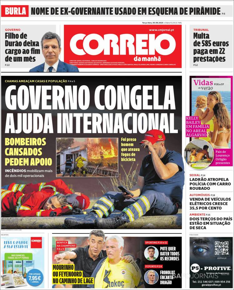 Portada de Correio da Manhã (Portugal)