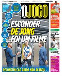 Portada de O Jogo (Portugal)