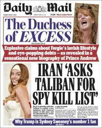 Portada de Daily Mail (United Kingdom)