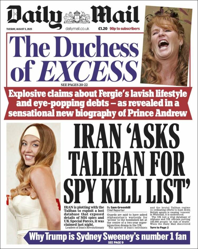 Portada de Daily Mail (United Kingdom)