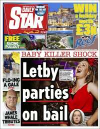Portada de Daily Star (United Kingdom)