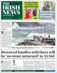 Portada de Irish News (United Kingdom)