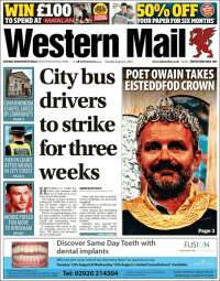 Portada de Western Mail (Reino Unido)