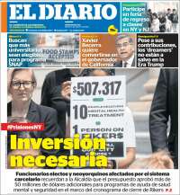 Portada de El Diario NY (USA)