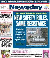Portada de Newsday (USA)