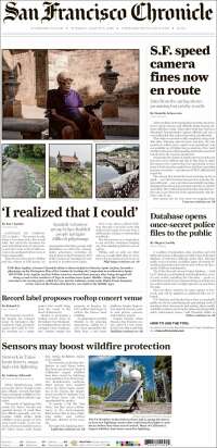 Portada de San Francisco Chronicle (USA)