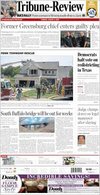 Portada de Tribune-Review (USA)