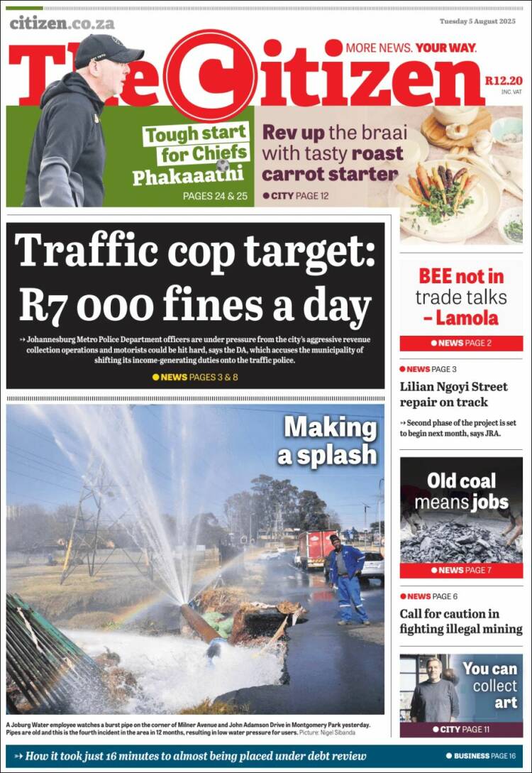 Portada de The Citizen (South Africa)