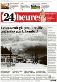 Portada de 24 Heures (Suisse)