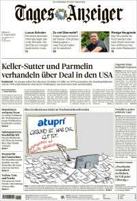 Portada de Tages-Anzeiger (Suisse)